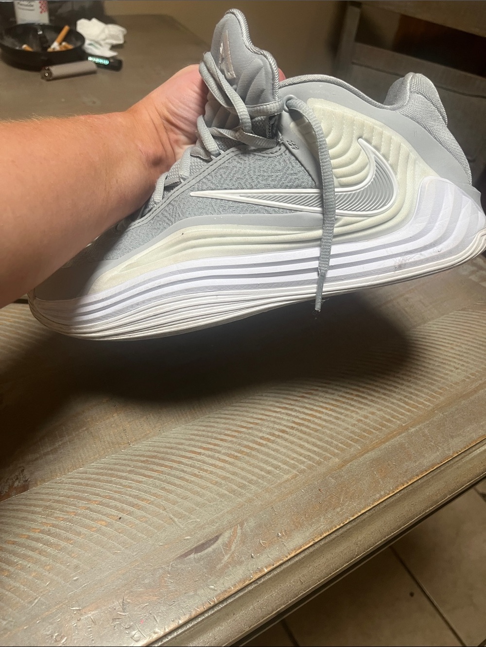 Nike Giannis Freak 7’s womens size 9 Gray Sculpted sneakers volleyball 🏐sneakers - Picture 3 of 9